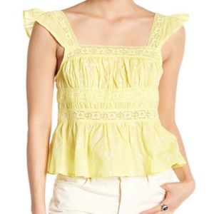 NWOT Free People lace top